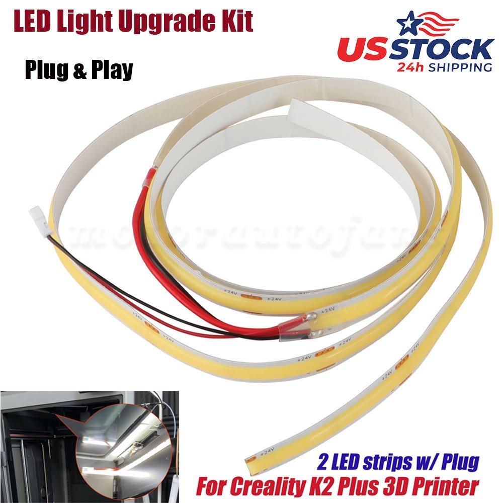For Creality K2 Plus LED Light Upgrade Kit Plug&Play Strip 3D Printer Accessory