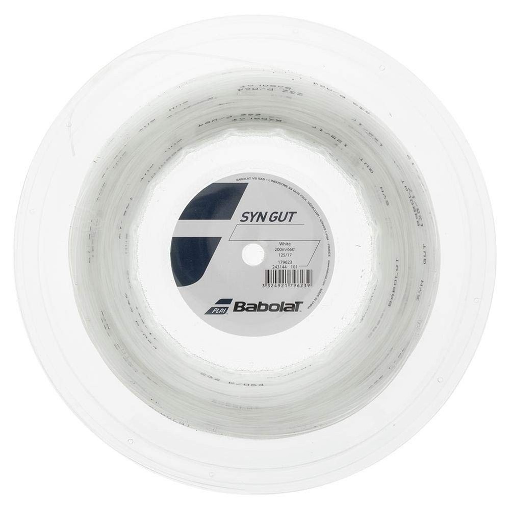 Syn Gut 17g Tennis String, White (Reel)