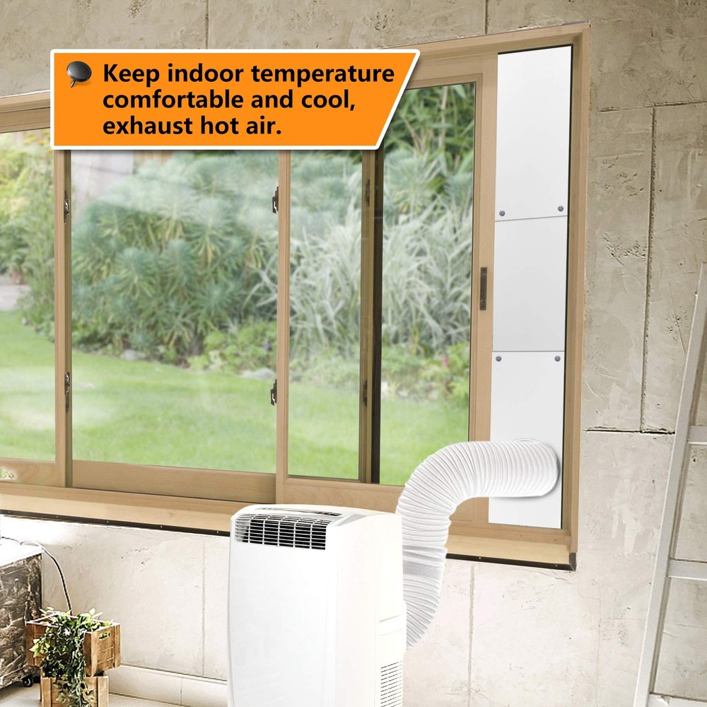 Portable Conditioner Window Seal Plates Kit, Vertical AC Window Unit, Adjusta...