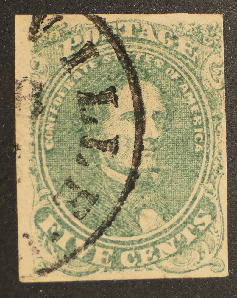 Confederate Scott # 1, Used; Stone 1 Position 24