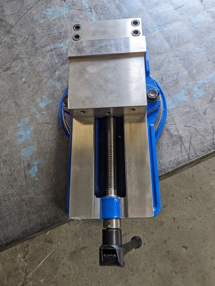 Unbranded Machine Vise: 6″ Jaw Width Horizontal Swivel Base