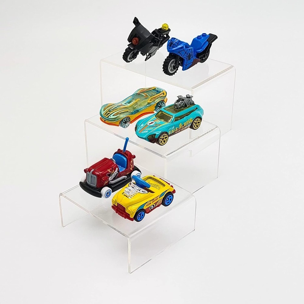 Versatile 2 Sets Clear Acrylic Risers (3, 4, 5 Inches) - Perfect for Showcasing
