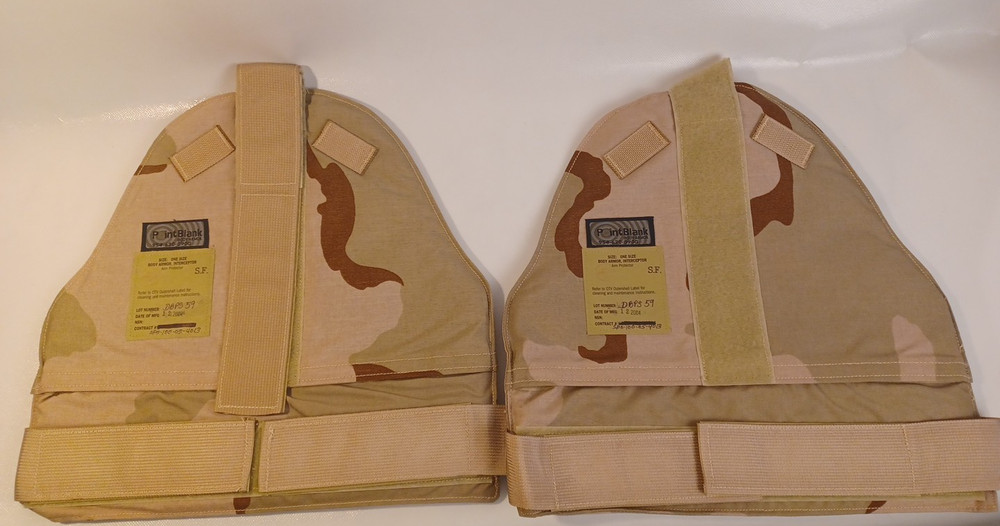 2 Point Blank Desert Camo Arm Protector w/ Soft Plates