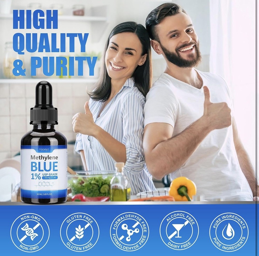 1Pack: Metylene Blue 1% USP Grade 50ml