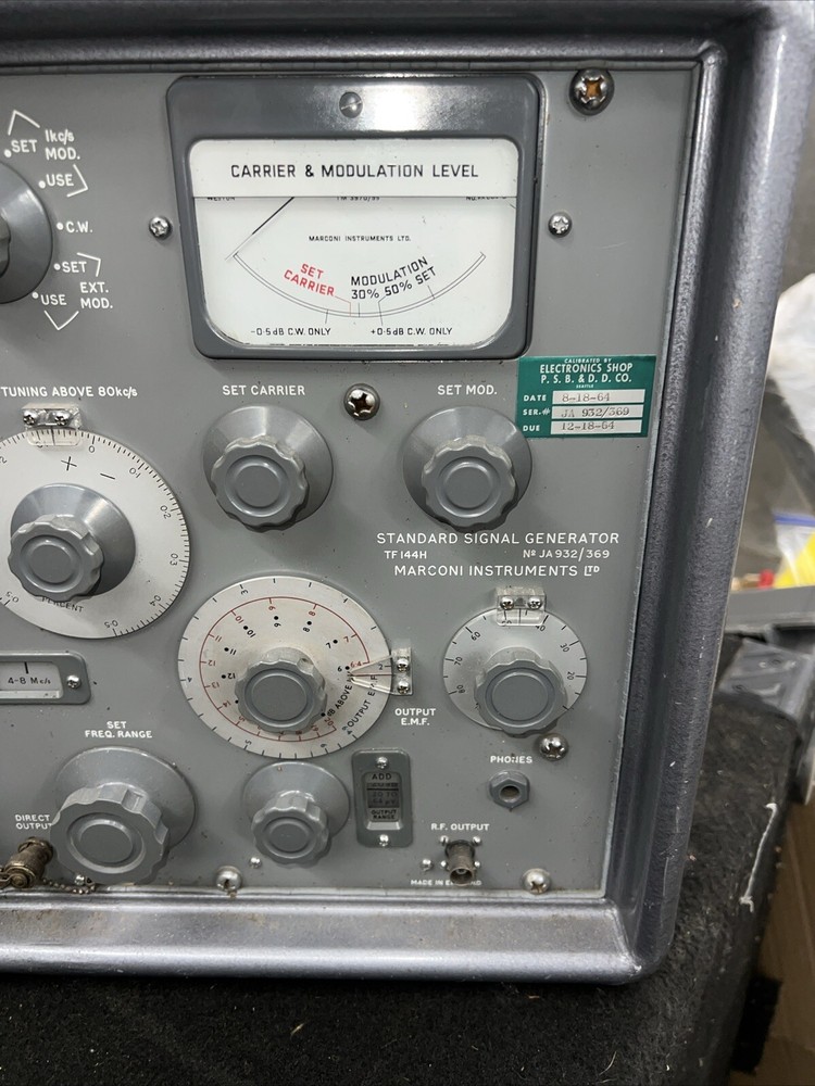 Marconi TF144H Instruments Standard Signal Generator Untested