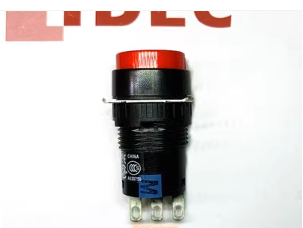 1PC New IDEC Self-locking push-button switch 16mm AB6M-A2RC #LL