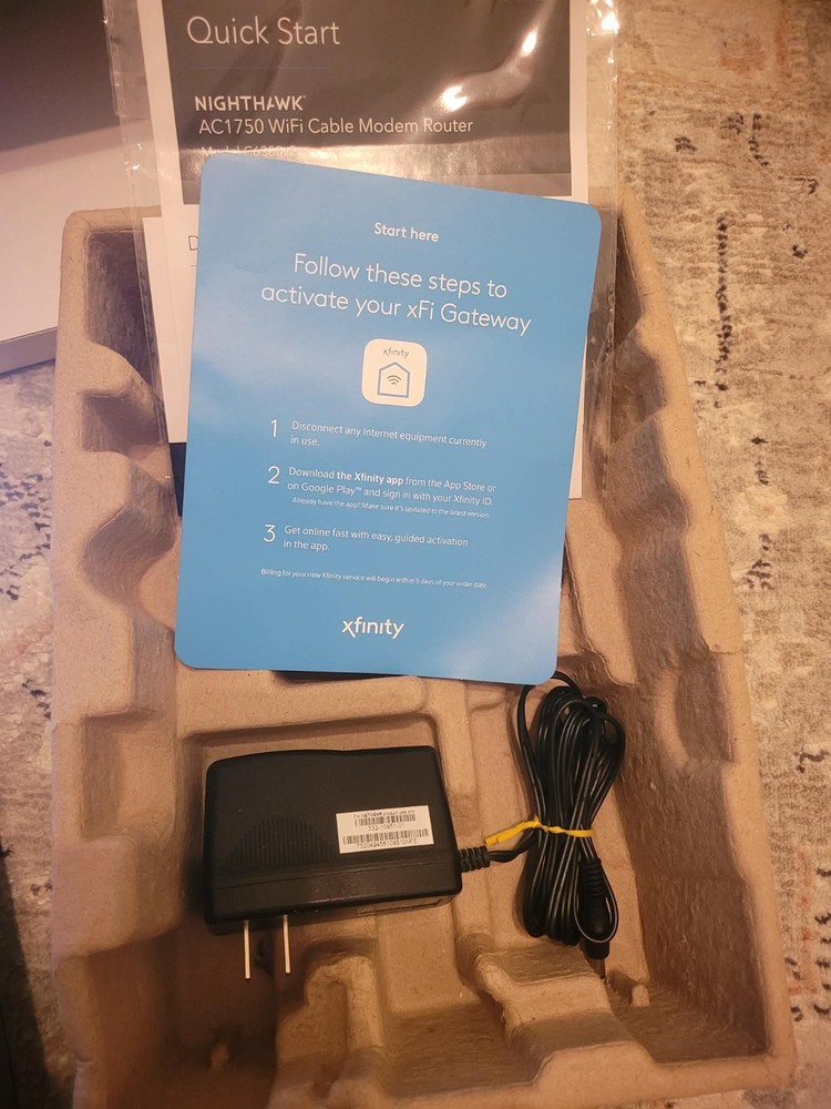 netgear ac1750 wifi cable modem router c6300