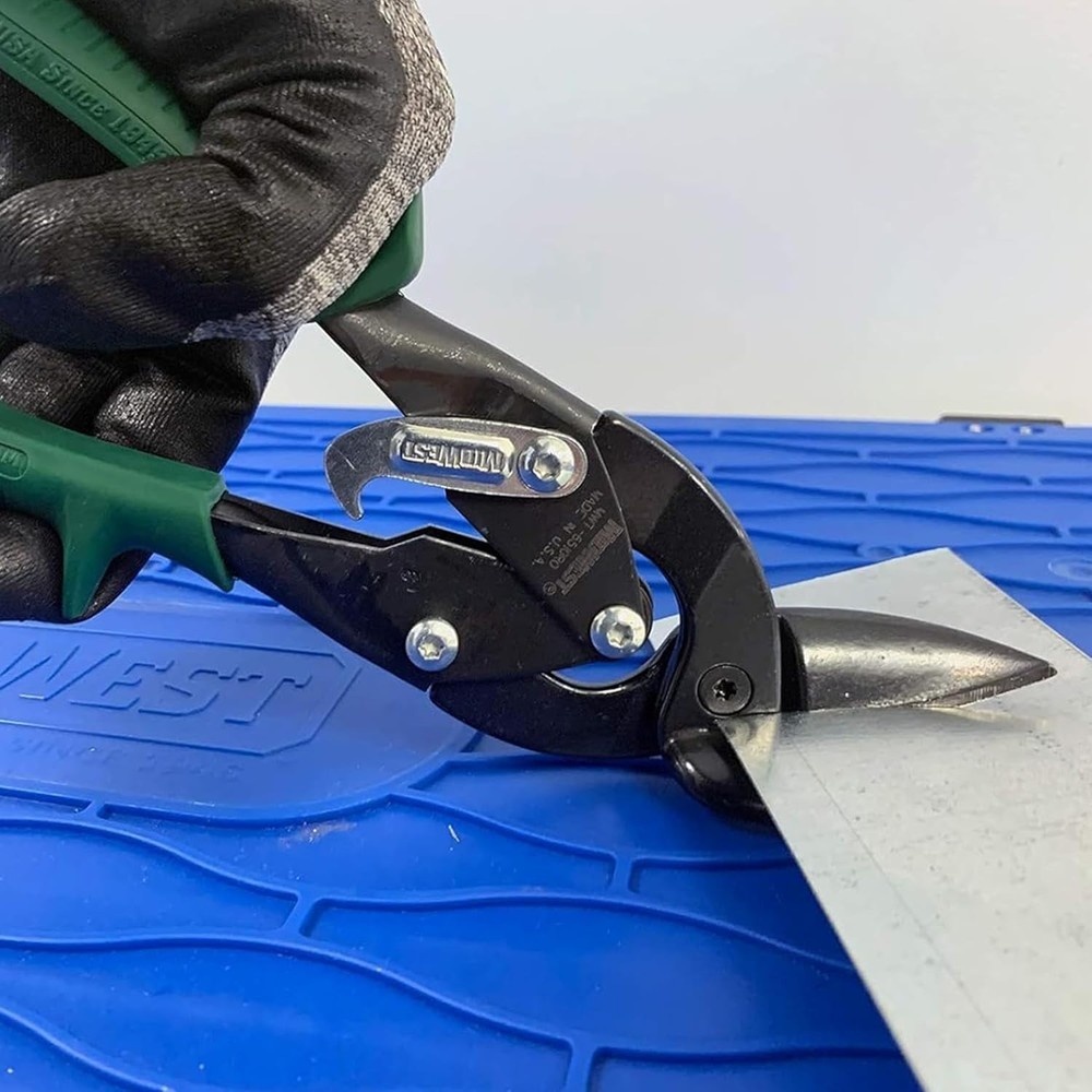 Ambidextrous Offset Aviation Snips - Rust-Resistant Cutting Shears