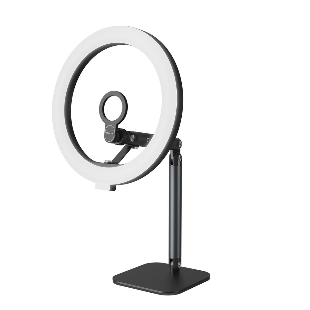 Mobile Video Live Broadcast Bracket Ring Fill Light Three Levels Remote Controll