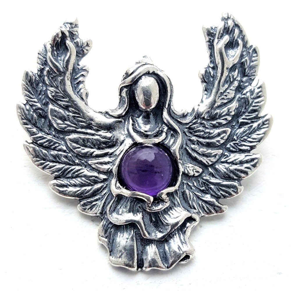 Guardian Angel Pendant with Amethyst