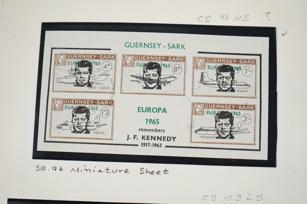 BRITISH ISLES SPECIALIZED 1960s JFK CINDERELLAS 250+ STAMPS & 50+ COVERS
