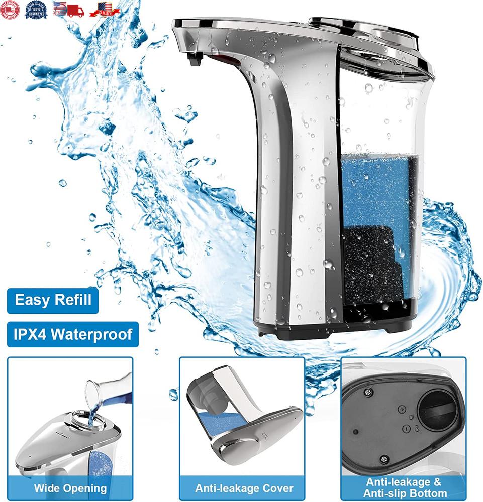 Touchless 17oz Automatic Soap Dispenser with Upgraded Infrared Sensor for Kitche