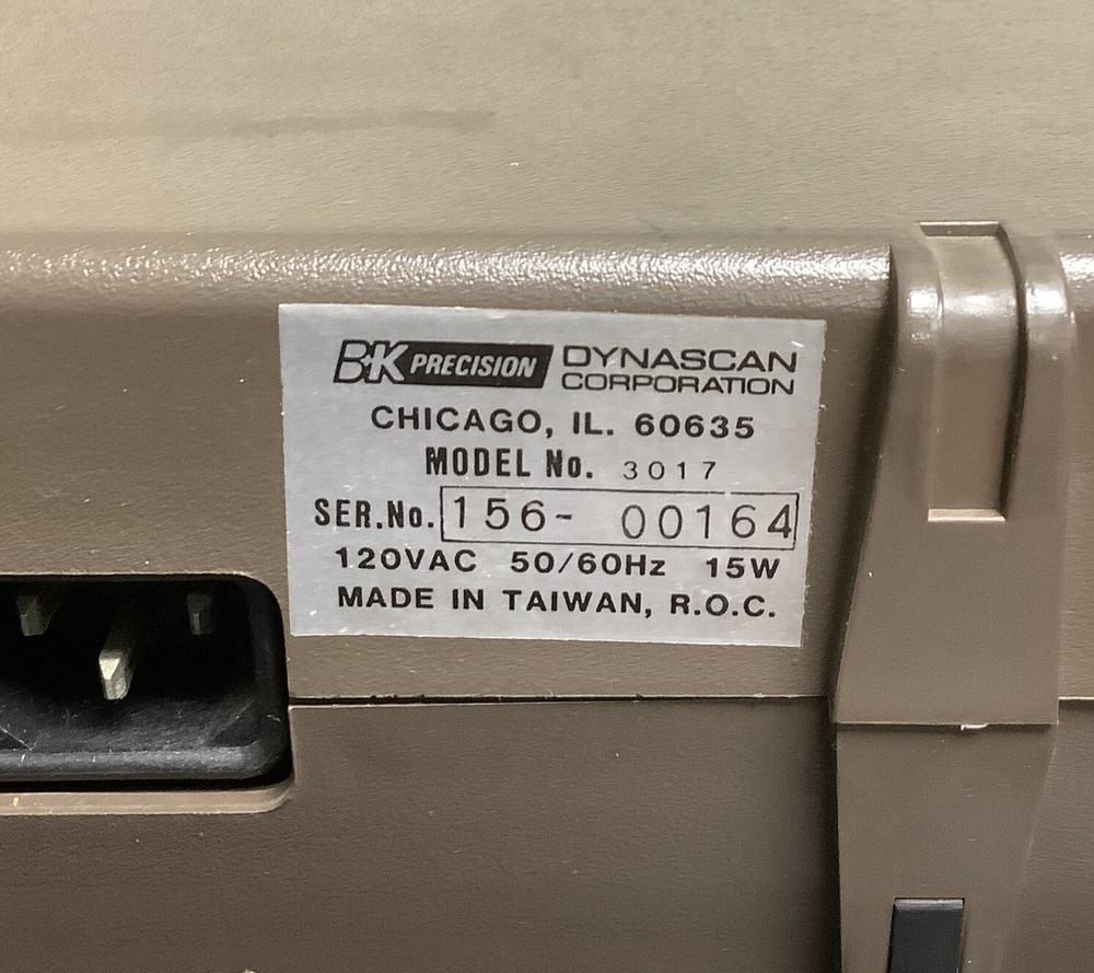 BK Precision Dynascan Corp 3017 Sweep Function Generator | No Power Supply