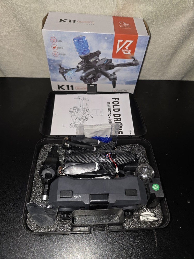 K11 SHOOT Foldable Drone Three Cameras Optical Flow Positioning Remote Control