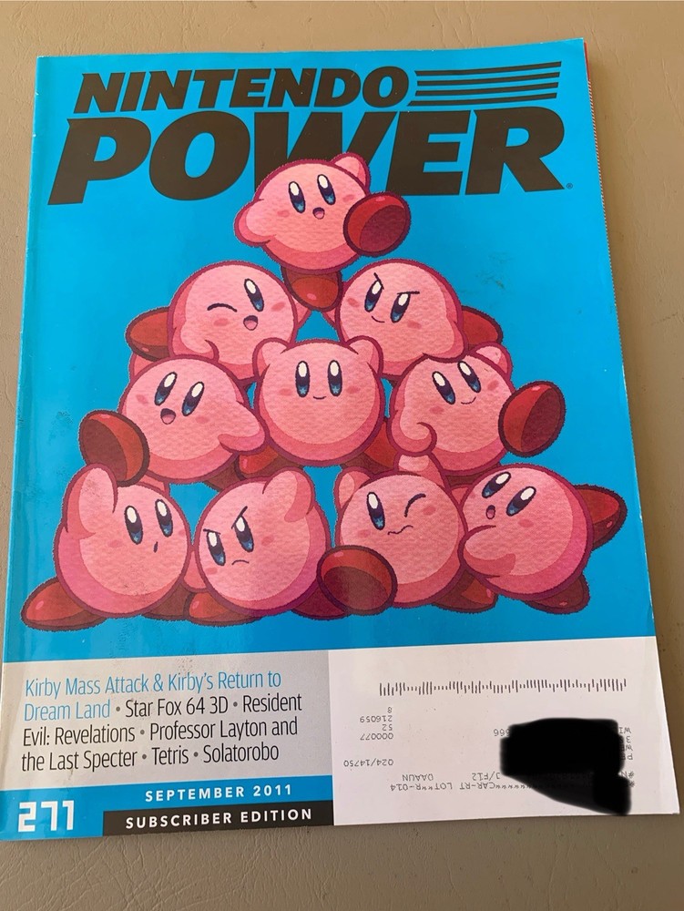 Nintendo Power 281 August 2012 Kirby's Dream Scribblenauts⭐️Subscriber Edition