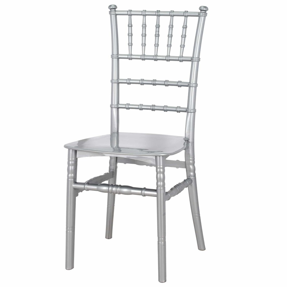 Silver BasicResin™ Chiavari Chair by Chivari