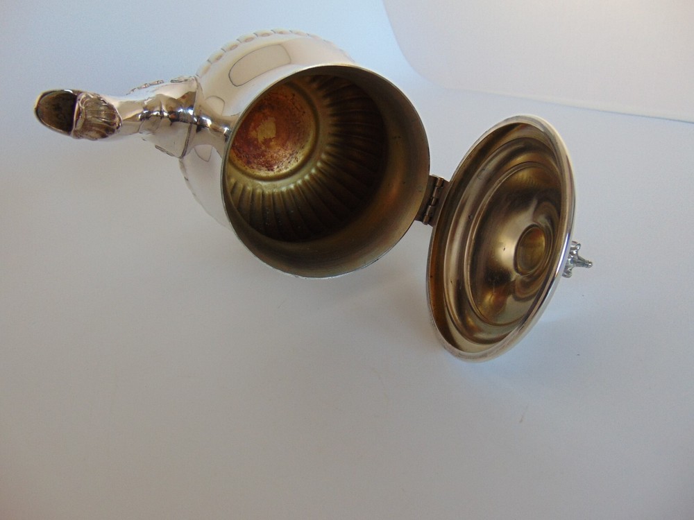 Silver Plated Coffee Pot Viking with Hinged Lid