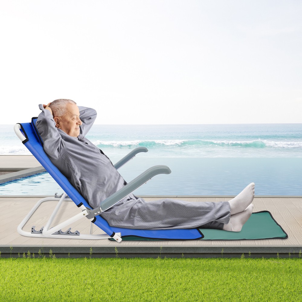 Bed Backrest Support, Foldable Sit-up Back Rest, Patient Care Bed Chair