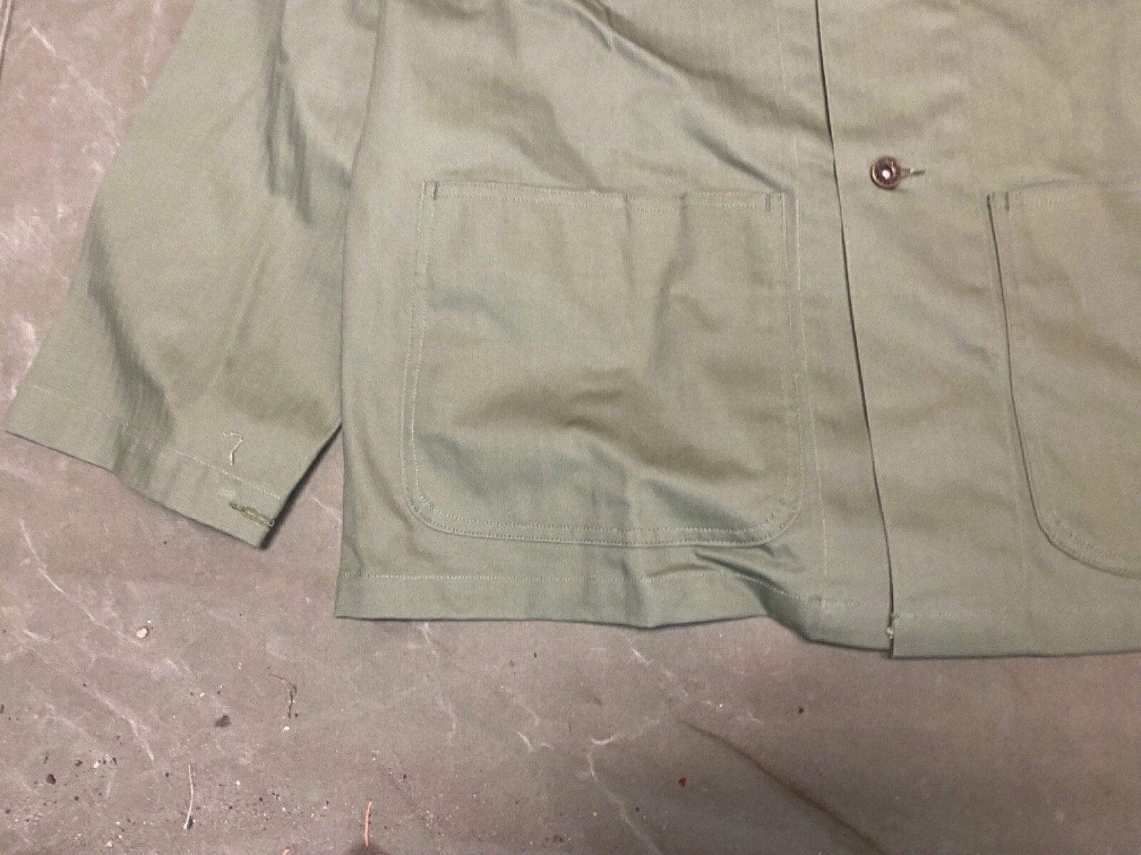 WWII US USMC MARINE P1941 P41 COMBAT FIELD HBT JACKET-SIZE XLARGE 48