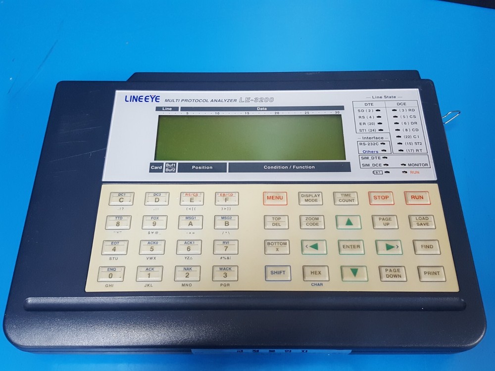 LINEEYE LE-3200: Multi Protocol Analyzer, Not working (003A)