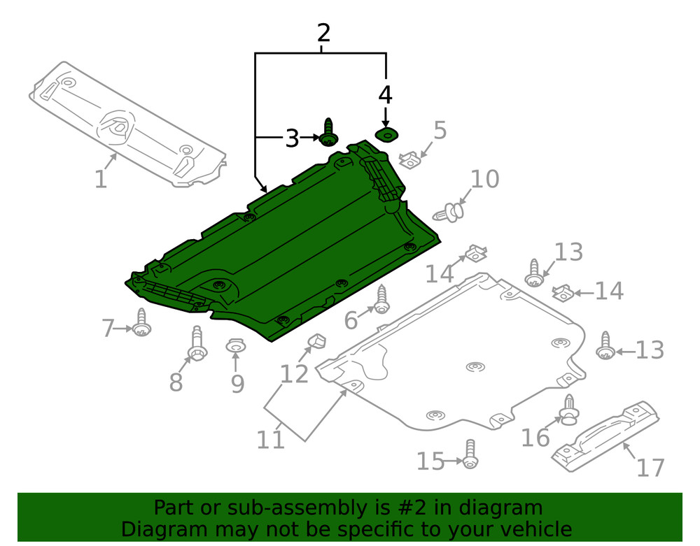 Genuine Audi Under Cover 8W0863821F