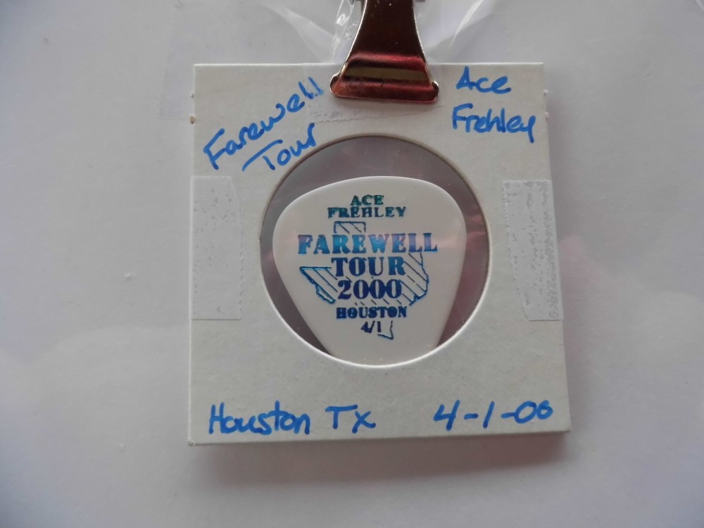 KISS "ACE FREHLEY" GUITAR PICK~4/1/00~READ DESCRIPTION  (3/14)