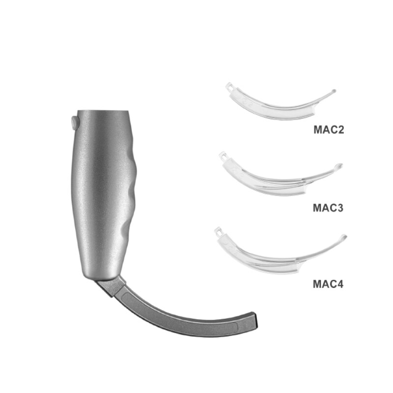 (US delivery)Vide Laryngoscope Disposable Blade MAC2/3/4 optioinal (10pc/Box)
