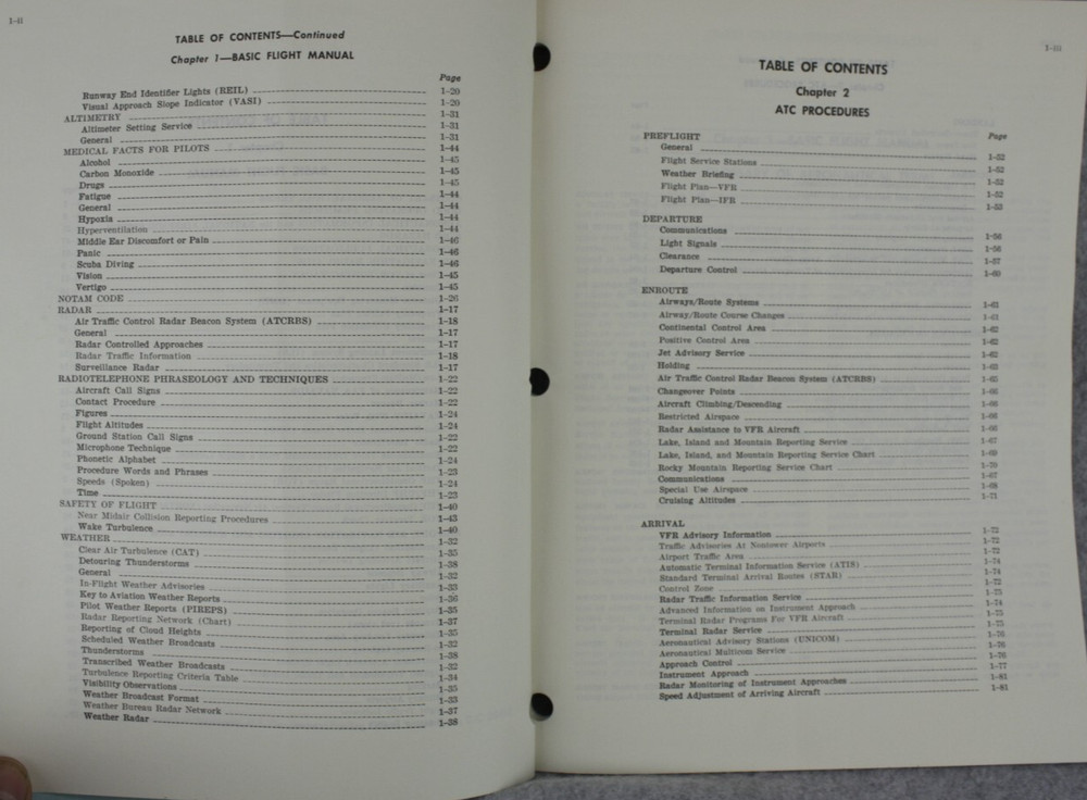 FAA Airman's Information Manual Part 1 Basic Flight & ATC Procedure May 1969