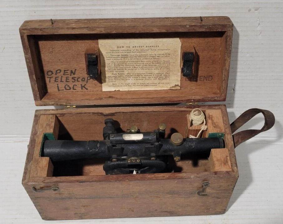 Berger Engineering Instruments Survey Level Boston, Mass Model #143 in Box
