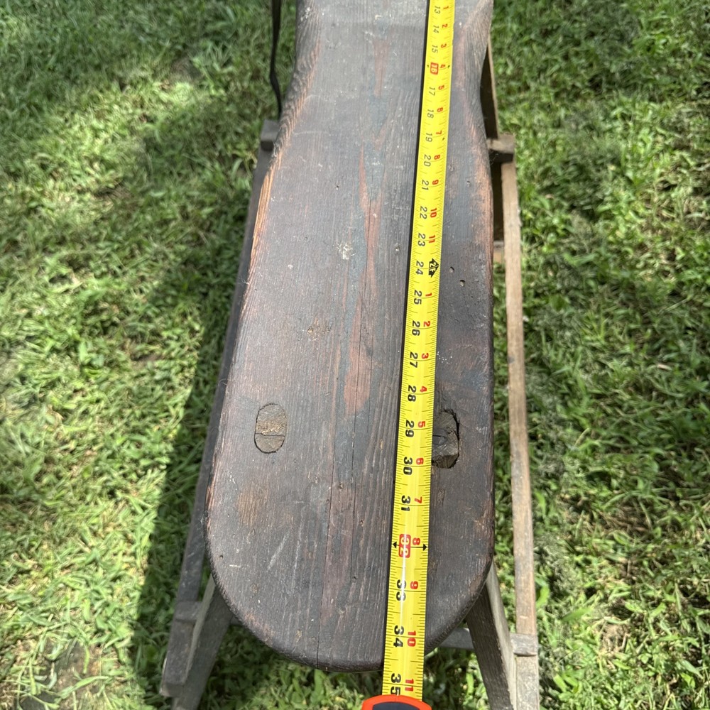 Antique Primitive Saddlemaker's Bench Stool Harness Leather Maker's Bench.