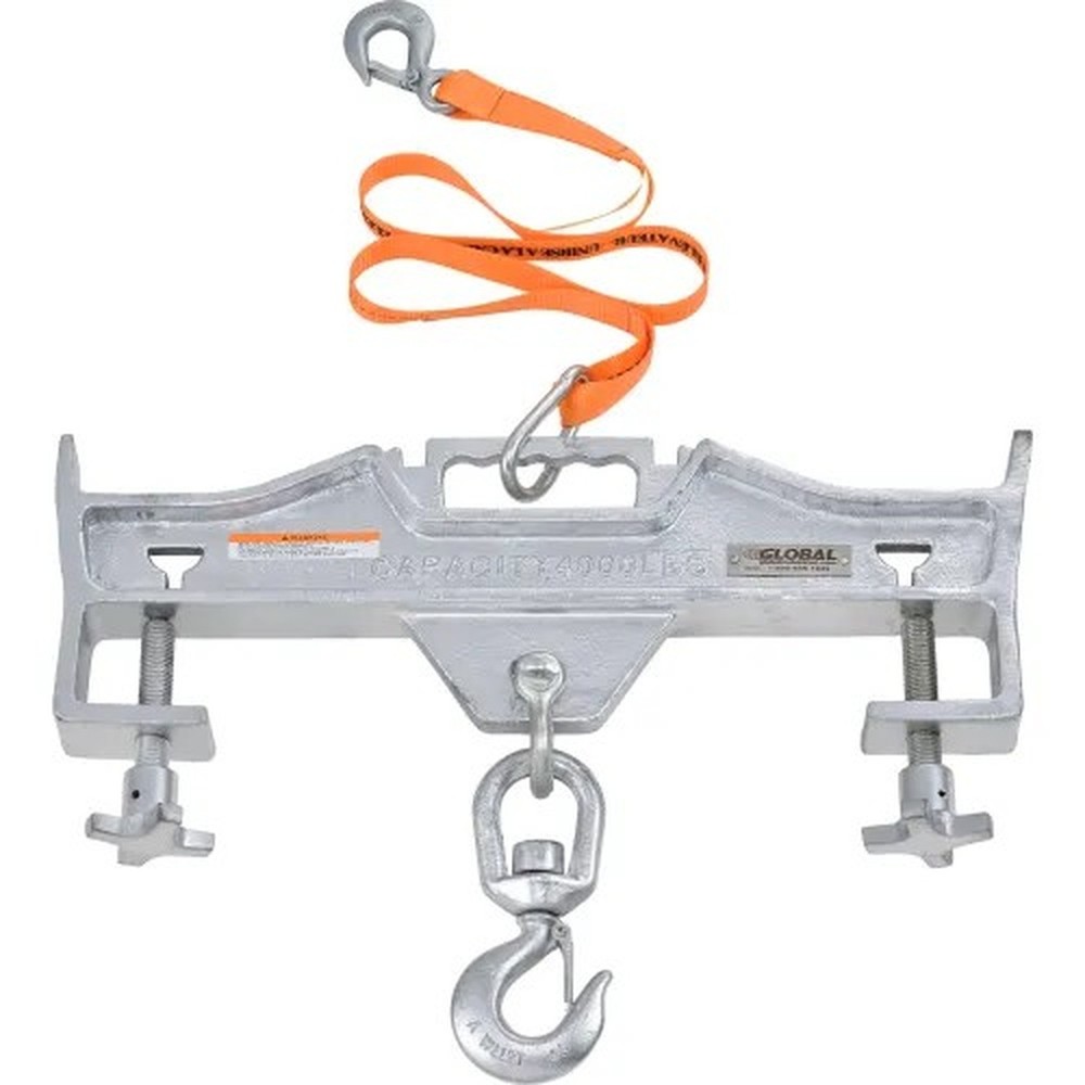 Swivel Hook Double Fork Forklift Hook Attachment, 4000 Lbs. Cap.