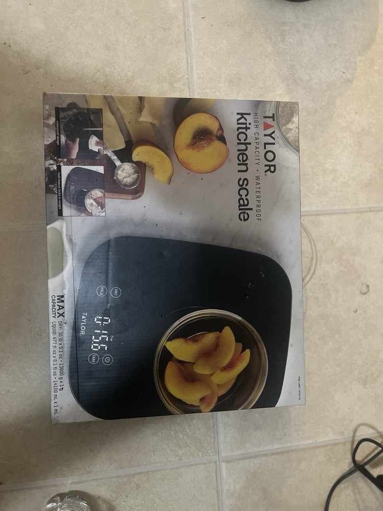 Taylor High Capacity Waterproof Touch Sensor Control 30lb Digital Kitchen Scale