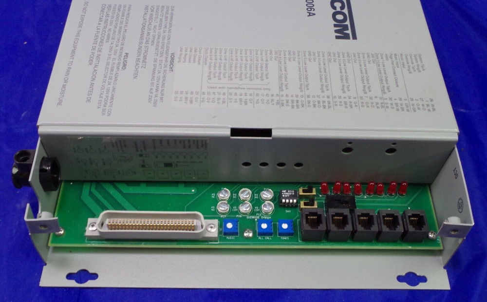 Valcom V-2006A 6 Zone One-Way Page Control READ AS IS UNTESTED