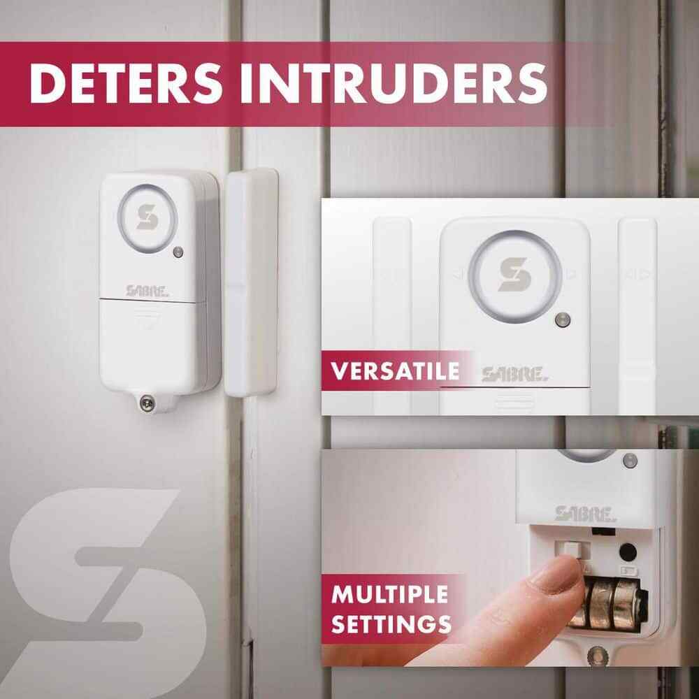 SABRE Wireless Home Security Door or Window Alarm, 2-Pack
