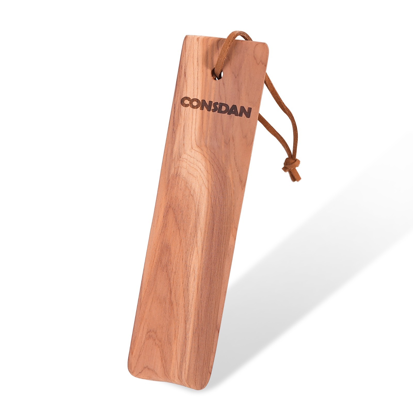 CONSDAN Shoe Horn | USA Grown Solid Cedar Wood Shoe Horn