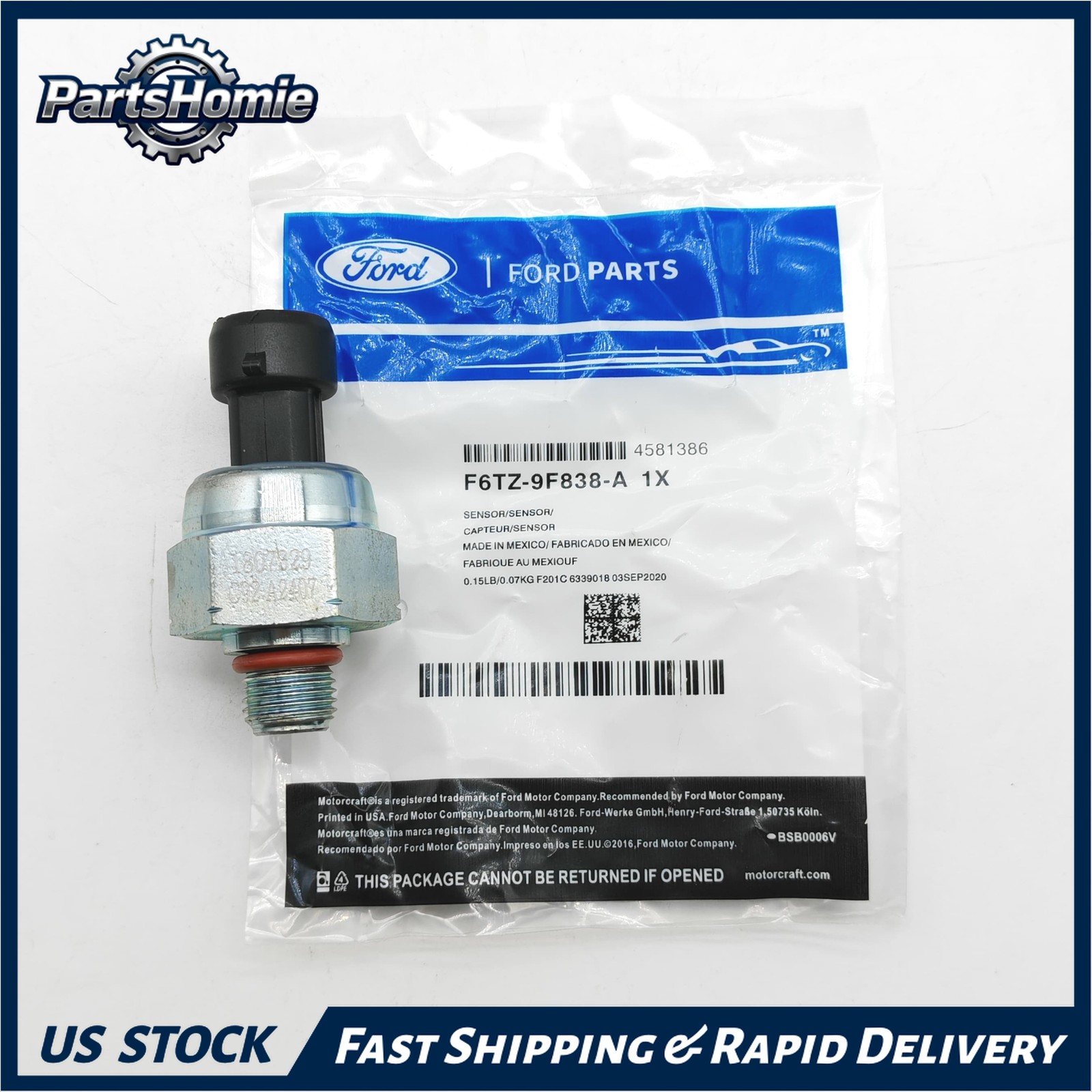 Genuine OEM ICP Pressure Sensor F6TZ-9F838-A for Ford 7.3L Powerstroke 1997-2003