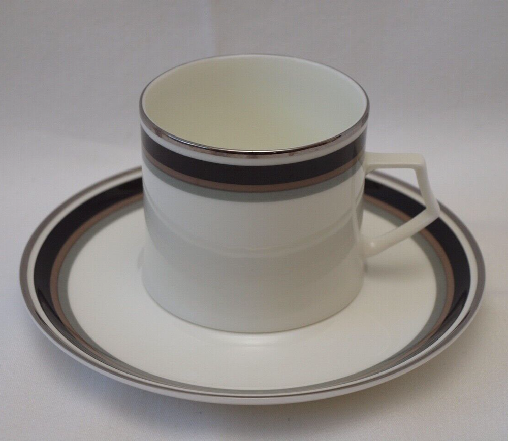 10 Pc Set Mikasa NOIR Bone China A4-102 EUC