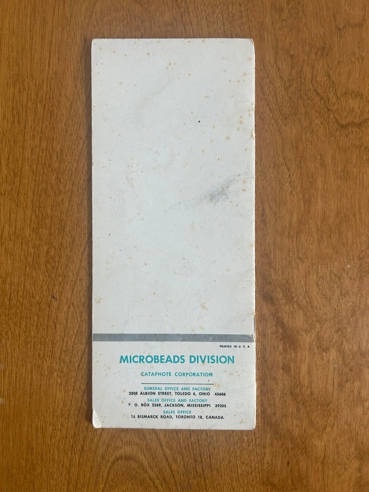 Conversion Factors Pamphlet - Cataphote Corp. Microbeads Division