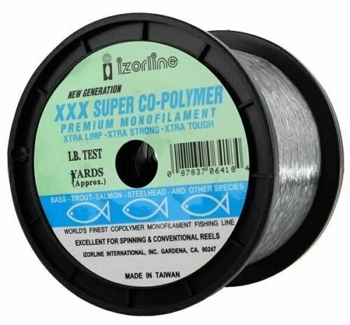 Izorline XXX Super Co-Polymer Fishing Line - Smoke * Choose Size: 2-60lb -