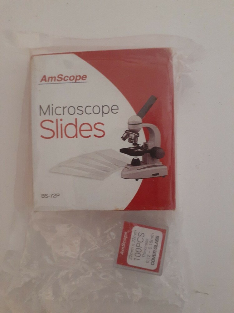 AmScope Microscope Slides BS-72P 72 Pieces