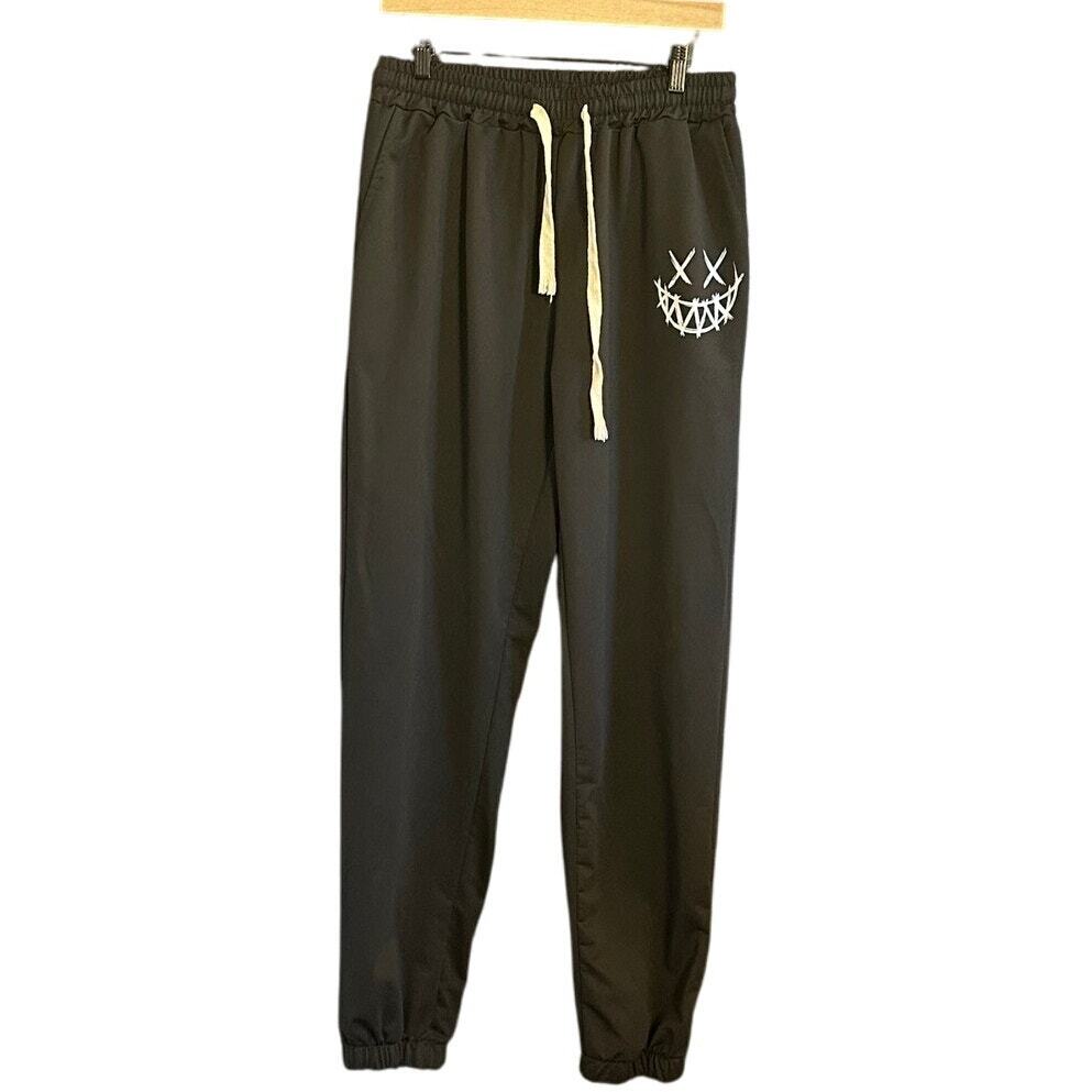 Black Performance Wear Pull On Logo Joggers Size L