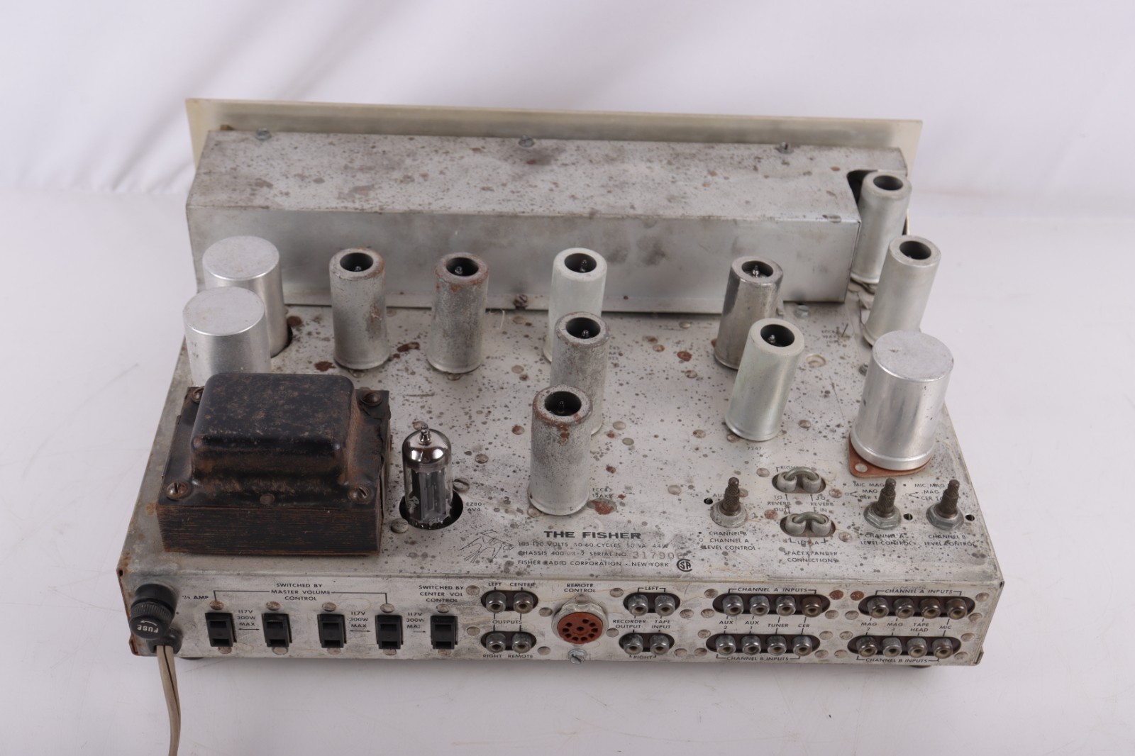 Fisher 400CX-2 Preamp==Nice Original for Restoration!
