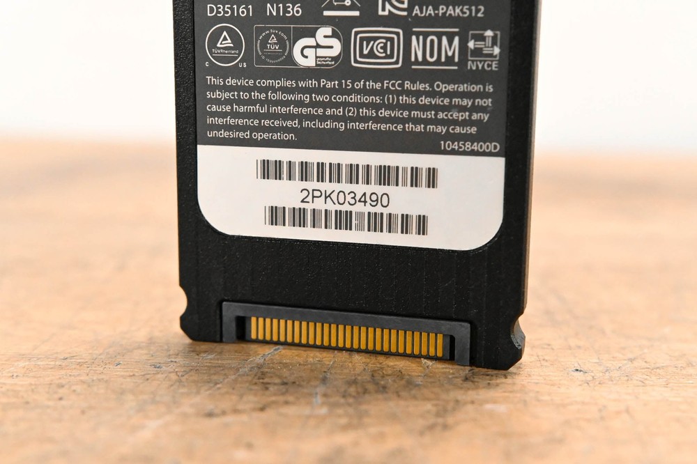 AJA PAK512 SSD Module for Ki Pro Systems CG01WD6