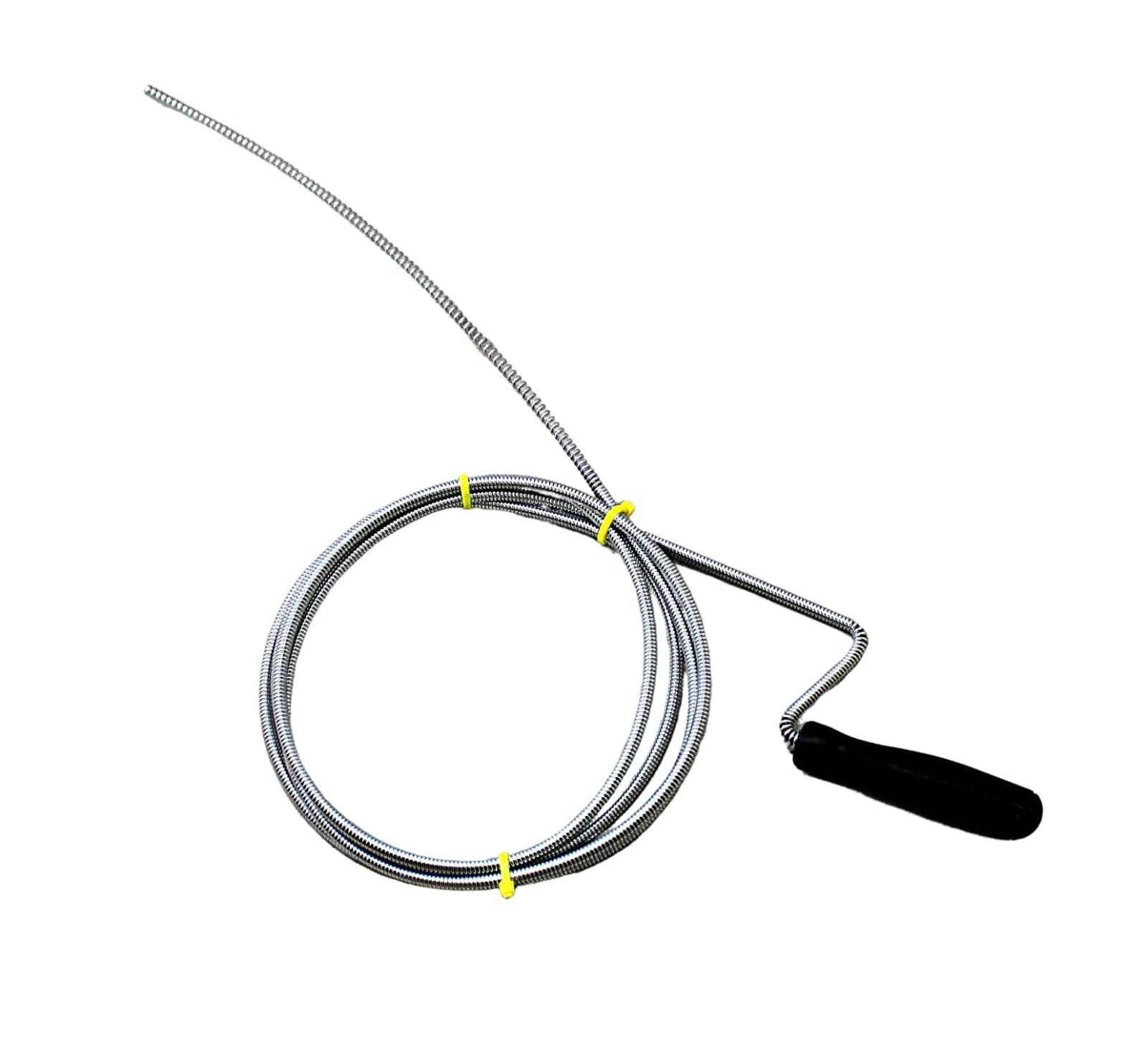 Manual Drain Snake Clog Remover - 10-Foot Metal Tool for Sinks, Drains, Toilets