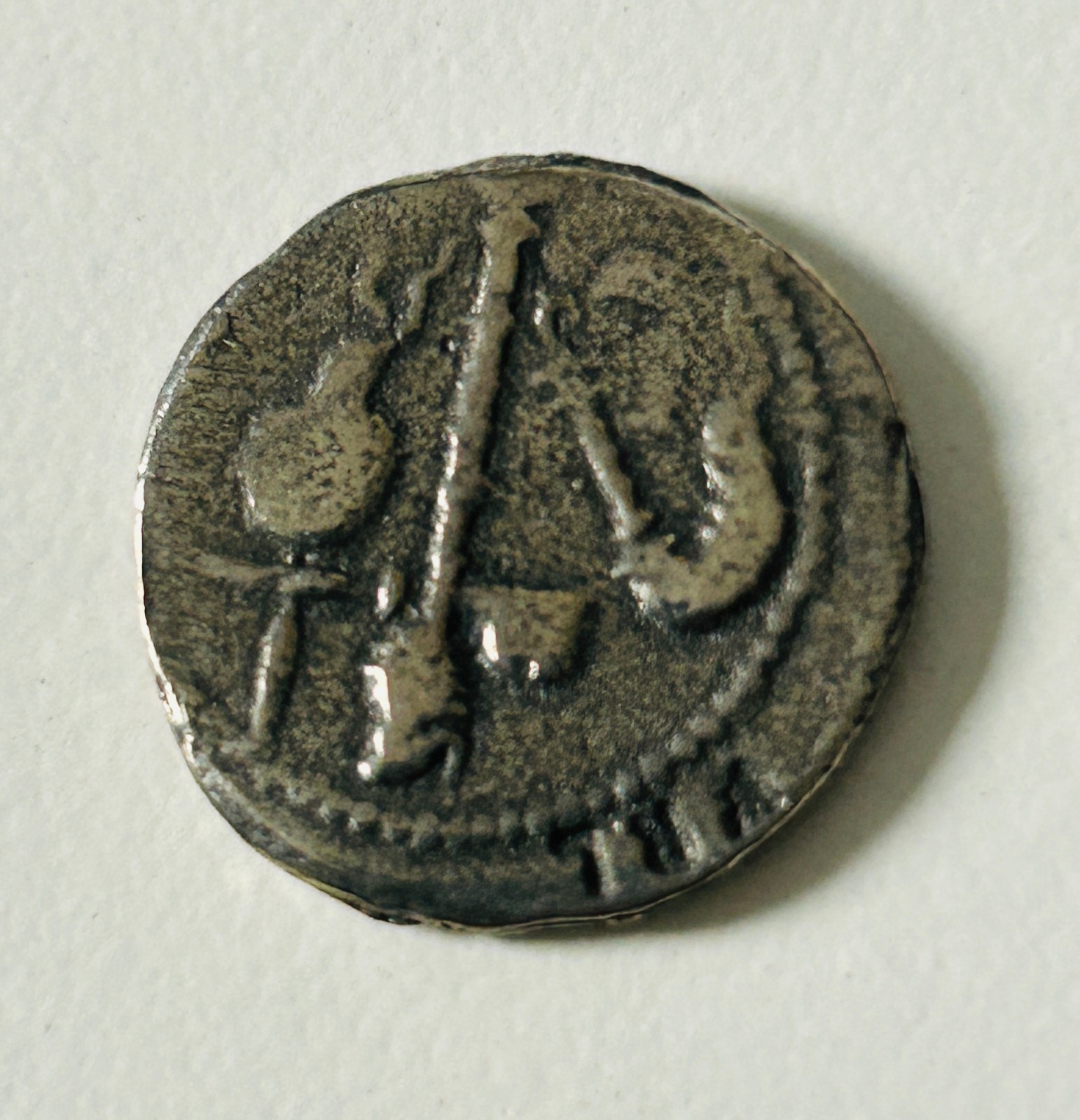 Julius Caesar AR Denarius Silver Elephant Coin 44 BC WRL Westair Collectible..