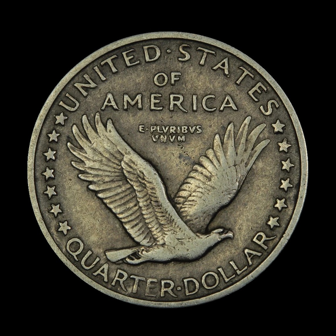 1917-S Type 1 Standing Liberty Quarter San Francisco US Mint American Coin-Fine