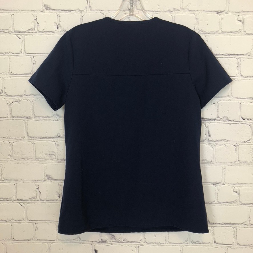 Figs Casma Three Pocket Scrub Top Size XS Navy Blue
