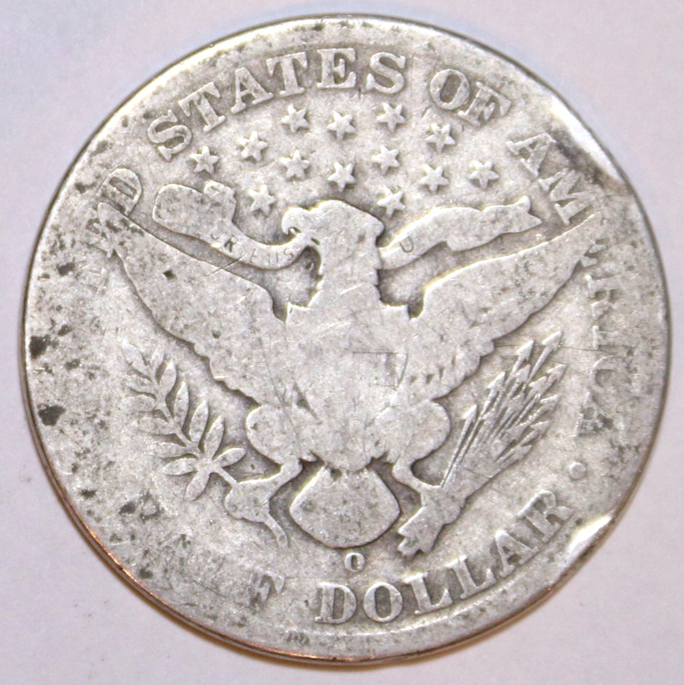 1906-O BARBER SILVER HALF DOLLAR - GOOD - #2641DAC2