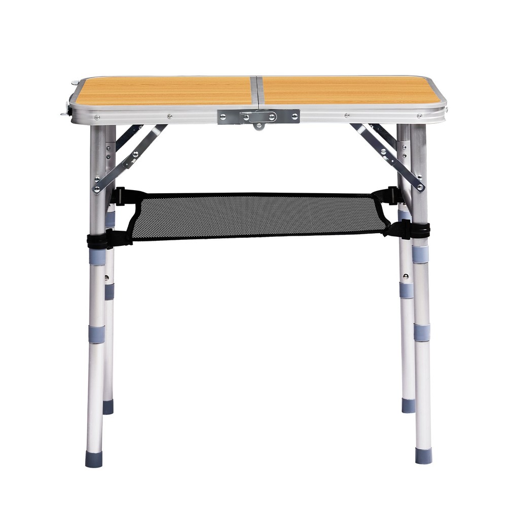 Outdoor Folding Camping Table, 2ft Portable Pinic Table with 3 Adjustable Height