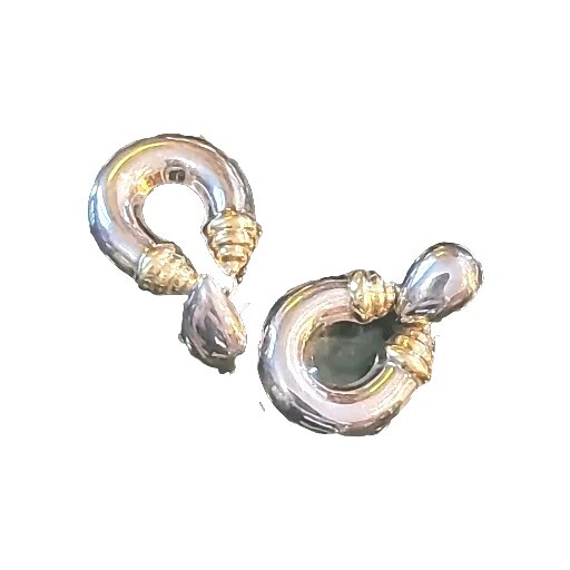 Vintage Sterling Silver 925 Earrings 2 Pair Thailand Substantial Silver